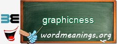 WordMeaning blackboard for graphicness